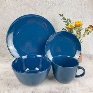 Vajilla de cerámica de estilo vintage, 16 piezas, diseños elegantes, venta al por mayor - Product Image 2