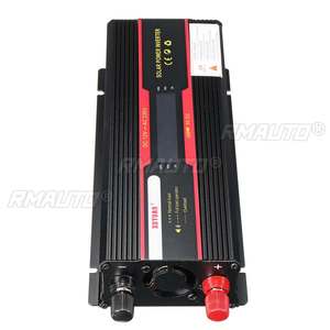 Convertisseur de tension double Xuyuan avec écran LCD, convertisseur de puissance double 12V/24V vers 220V à onde sinusoïdale modifiée pour utilisation automobile - Product Image 5