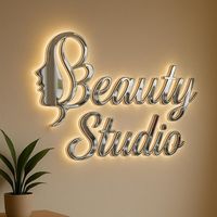 Enseigne lumineuse LED 3D en métal sur mesure pour spa, logo rétroéclairé étanche pour studio de bien-être, devanture de magasin, zone de relaxation murale