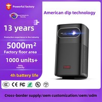 Nouveau projecteur de cinéma maison M1, portable, compact, commande vocale intelligente, 3D intégré, 1080P ultra-clair, 3000 lumens ANSI, 30 jours