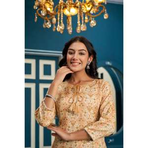 Vestido estampado étnico Premium Kurta Pant Dupatta Set Summer Casual Party Wear Suit In Wholesale Pure Cotton Indian & Pakistani - Product Image 6