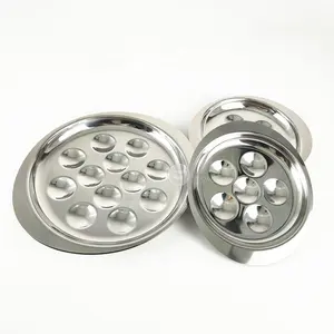 Restaurants Stainless Steel Deviled Egg Holder Tray Hotel Plate for Eggs