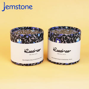 Caja de Cartón Reciclable Personalizada para Cosméticos, Caja Cilíndrica para Crema Facial, Envase de Tubo de Papel para Polvo Suelto y Aceite Esencial - Product Image 1