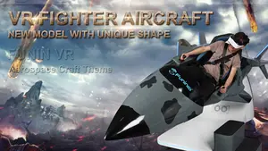 Vr uçak uçuş heyecan verici çekim Coaster Vr simülatörlü oyun makinesi 9D Vr uçuş oyunu simülatörü çekici helikopter görünüm