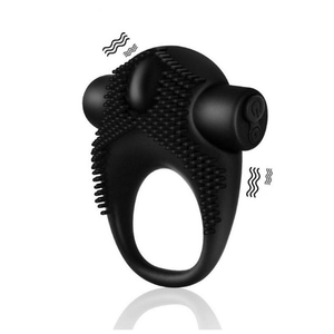 Tijdvertraging Vibrerende Cockring Met Massageborstel Siliconen Seksspeeltjes Stil Usb Geladen Penis Ringen Vibrator 10 Snelheden - Product Image 1