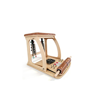 Chaise Wunda professionnelle en bois d'érable Liva avec pédale réglable pour studio de Pilates - Durable et aux bienfaits pour la santé