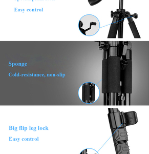 Trépied en aluminium pour appareil photo numérique professionnel adapté aux reflex numériques, utilisé pour les appareils photo panoramique inclinable supportant les clients OEM - Product Image 6