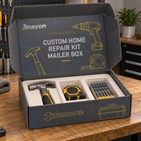 Boîte d'expédition personnalisée en carton ondulé brillant pour kit de réparation domestique
