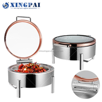 Xingpai Ander Hotel Restaurant Luxe Chafer Schotel Buffet Set Roestvrij Staal Ronde Chafing Dish Buffet Cheffing Gerechten