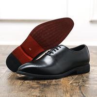 Chaussures Derby décontractées pour hommes à bout pointu, à lacets, coupe basse, style britannique, avec détails sculptés et surpiqûres printanières