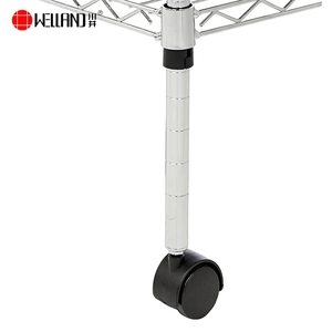 Carrello Portabiancheria Fai-da-Te in Metallo Cromato su Ruote <span class=keywords><strong>con</strong></span> Borsa Rimovibile, Organizzatore per Vestiti per Bagno o Lavanderia - Product Image 5