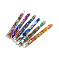 Varita Espiral de 16 cm con Líquido Brillante, Juguete Sensorial para Acrílico y Arena de Colores