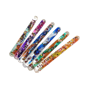 Baguette à paillettes liquide en spirale de 16cm Jouet sensoriel pour acrylique et sable coloré pour 5-13 ans - Product Image 1