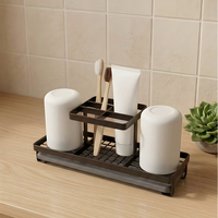FEEPOP Tapis de séchage en diatomite, support de brosse à dents pour évier, organisateur de comptoir, accessoires de salle de bain, articles ménagers, accessoires de cuisine