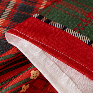 Couverture de canapé en chenille Patchwork à carreaux de Noël antidérapant tout compris couverture de canapé universelle <span class=keywords><strong>anti</strong></span>-poussière toutes saisons - Product Image 5