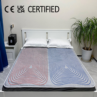 Système de refroidissement de matelas à eau, double zone, intelligent, contrôlé par application, similaire au matelas rafraîchissant silencieux et imperméable Eight 8 Sleep