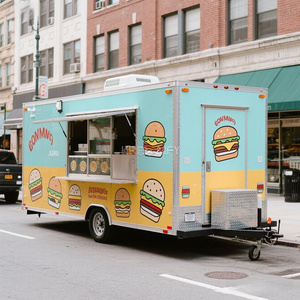 Remorques de cuisine mobiles pour l'extérieur 2025 à vendre, camion de restauration rapide mobile - Product Image 2