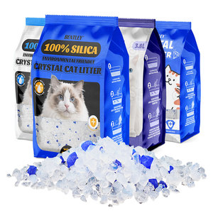 Vendita calda di lunga durata facile da pulire lettiera per gatti di cristallo Gel di silice sabbia Arena Para Gatos - Product Image 1