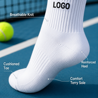Calcetines Deportivos Unisex al por Mayor con Logotipo Personalizado, Calcetines Antideslizantes para Hombre, Calcetines de Fútbol, Baloncesto y Tenis, Calcetines de Punto Transpirables