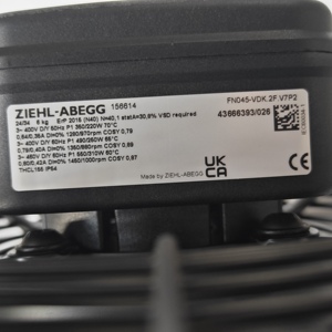 พัดลมแกนอุตสาหกรรม ZIEHL-ABEGG FN045-VDK.2F.V7P2 156614 ประสิทธิภาพสูง พัดลมแกน EC สำหรับปั๊มความร้อนจากแหล่งอากาศ - Product Image 4