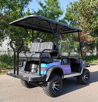 Voiturette de golf électrique à faible bruit pour 6 passagers, buggy utilitaire respectueux du gazon pour campus, villages de vacances et terrains de golf
