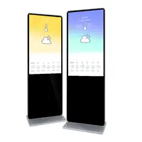 SYET 43 인치 공항 프로젝트를 위한 실내 광고 windows 간이 건축물 디지털 방식으로 포스터를 서 있는 영상 간이 건축물 전시 LCD 스크린 IR 접촉