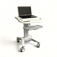 Carrito Médico con Cajón de Almacenamiento, Estación de Trabajo Móvil para Laptop con Ruedas para Hospital y Estación de Enfermería