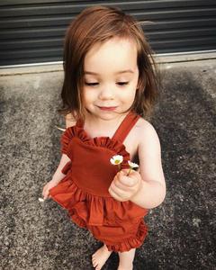 Conjunto de Ropa de Verano 2019 para Bebés y Niñas Pequeñas, Blusa sin Mangas de Algodón y Lino + Pantalones Cortos, Conjunto de 2 Piezas - Product Image 2