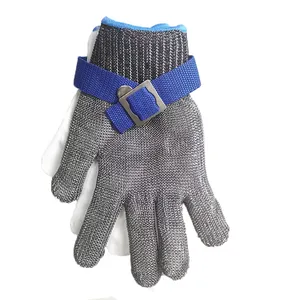 Kitchen Cut Resistant Gloves Wire Metal Mesh Level 9 Cut-protection 316 Stainless Steel Anti Cut Gloves