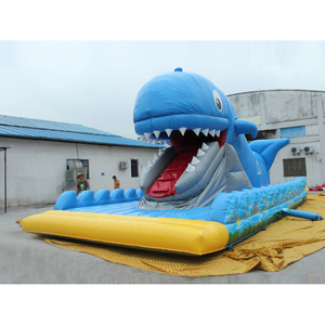 Tobogán Inflable <span class=keywords><strong>Gigante</strong></span> con Forma de Ballena Animada con Boca Móvil para Patio de Juegos al Aire Libre - Product Image 1