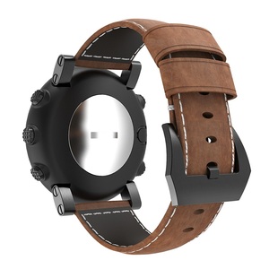 Bracelet de montre en cuir véritable Crazy Horse, accessoires de bracelet, sangle de remplacement pour <span class=keywords><strong>Suunto</strong></span> <span class=keywords><strong>Core</strong></span> - Product Image 4