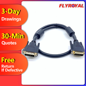 Cable personalizado 24 + 1 <span class=keywords><strong>de</strong></span> doble <span class=keywords><strong>enlace</strong></span>, adaptador <span class=keywords><strong>de</strong></span> audio y vídeo macho <span class=keywords><strong>a</strong></span> activo, cable <span class=keywords><strong>Convertidor</strong></span> para ordenador HDTV - Product Image 1