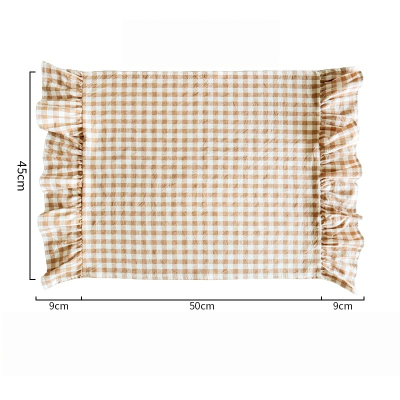 Coffee-colored plaid style