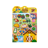 Individuelle 3D Puffy Sticker für Kinder Cartoon Schaumstoff Blasen-Aufkleber Wasserdichtes Aufkleber-Set Geschenk