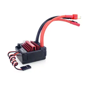 Melampaui Hobi Disikat 80A Plus ESC Tahan Air untuk RC Brushed Motor 1/10 RC Mobil Truk Monster TRX4 Tamiya SCX10 Crawler