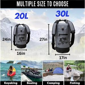 <span class=keywords><strong>Sac</strong></span> étanche YATU, <span class=keywords><strong>sac</strong></span> étanche de <span class=keywords><strong>30</strong></span> litres à enroulement, pour activités de plein air, kayak, camping, randonnée, plage - Product Image 2