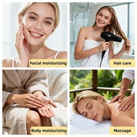 Huile Essentielle Végétale Naturelle de Lavande aux Pétales de Fleurs, Huiles de Massage Naturelles pour Ongles, Cheveux, Corps, Visage, Huile Hydratante pour Soins de la Peau 60ml