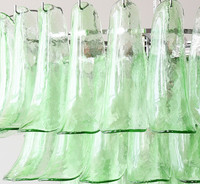 Lustre en verre de Murano français moderne et coloré à 5 niveaux pour salon