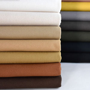 厂家批发100% 棉弹力卡其布均匀面料
