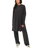 Ensemble de vêtements de sport modestes haut de gamme pour femmes, 2 pièces, hauts et pantalons de jogging, tenue de sport islamique, respirante, pour l'entraînement