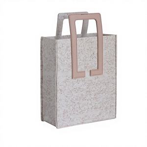 Customize Reusable PET Felt Tote <b>Bag</b> Personalized High-Capacity Machine Sewn Rectangle Shape Promotional Use Women Handbags - Product Image 1