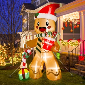 8ft Giáng Sinh Gingerbread Người Đàn Ông Đèn Cao Inflatable Sân Trang Trí Inflatable Giáng Sinh Giáng Sinh Mới Trang Trí Nội Thất Mẫu <span class=keywords><strong>2025</strong></span> - Product Image 1