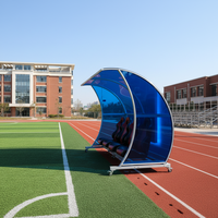 Bancs de Reserves VIP Personnalisés 2-24 Places pour Joueurs de Football avec Abri – Chaises de Reserves pour Sportifs NPY-VIP