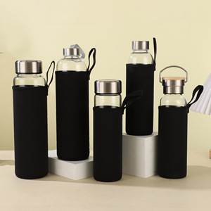 High Borosilicate Glass Water <b>Bottle</b> With Graduated Markings Large Capacity Student Sports Drinkware Eco Friendly Gift Cup - Product Image 2