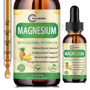 Gouttes liquides de <span class=keywords><strong>magnésium</strong></span>, complexe multivitaminé, gouttes orales, améliore l'immunité, 60 ml, saveur personnalisée, certifié, 1 à <span class=keywords><strong>2</strong></span> gouttes par jour pour adultes - Product Image 1