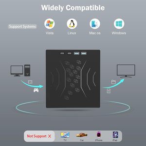 Graveur <span class=keywords><strong>de</strong></span> DVD externe 7-en-1 USB 3.0 et Type-C, lecteur <span class=keywords><strong>de</strong></span> <span class=keywords><strong>CD</strong></span>/DVD portable 24x <span class=keywords><strong>CD</strong></span> 8x DVD pour ordinateur portable, ordinateur <span class=keywords><strong>de</strong></span> bureau, PC, Mac, Windows, Linux - Product Image 5