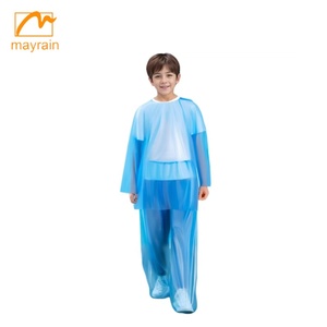 Traje de lluvia de plástico desechable para niños ropa de lluvia de alta calidad para niños para viajar pantalón de lluvia de PE - Product Image 2