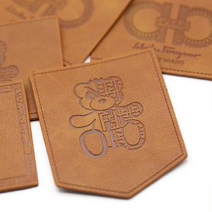 Miếng Dán Thẻ Dập Nổi Logo Da Thật Mềm Mại Tùy Chỉnh Chất Lượng Cao Nhãn Da Denim Pu Dành Cho Mũ/Quần Áo/Quần Bò/Túi Xách - Product Image 6