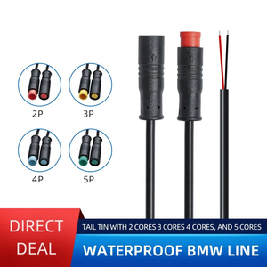 2-контактные, 3-контактные, <span class=keywords><strong>4</strong></span>-контактные, 5-контактные разъемы для датчиков с креплением на панель (штекер и гнездо) с проводами, <span class=keywords><strong>4</strong></span>-контактный водонепроницаемый разъем M8 IP67 с кабелем - Product Image 2