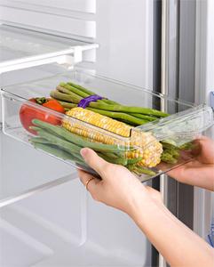 Çok Amaçlı Buzdolabı Çekmecesi Düzenleyici Meyve Sebze Geri Çekilebilir Çekilebilir Tip Buzdolabı Yumurta Saklama Kutuları - Product Image 5